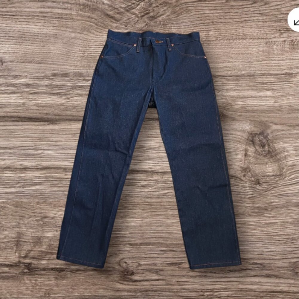 Wrangler Regular Fit Men's Jeans 33x29 Blue Dark Wash Straight Leg RN 130273